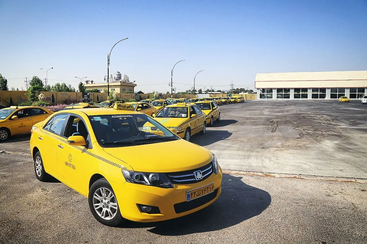 بهره‌برداری از محل جدید پارکینگ شبانه‌روزی تاکسی‌ها در فرودگاه مشهد

