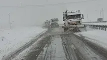 برف روبی کیلومتر 196 جاده آزادراه شیراز اصفهان