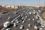 ترافیک سنگین در آزادراه کرج-تهران