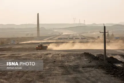 گزارش تصویری اجرای پروژه آزادراه شهید سلیمانی قم  (4)