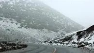 بارش برف در جاده های استان کردستان