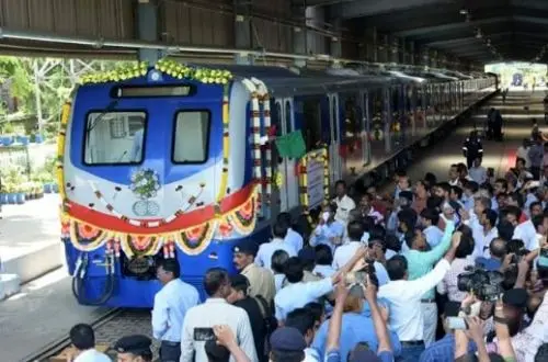 Prototype Kolkata metro train unveiled 