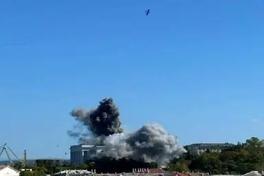 حمله به کشتی باری ترکیه در بندر چورنومورسک اوکراین