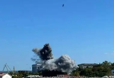 حمله به کشتی باری ترکیه در بندر چورنومورسک اوکراین