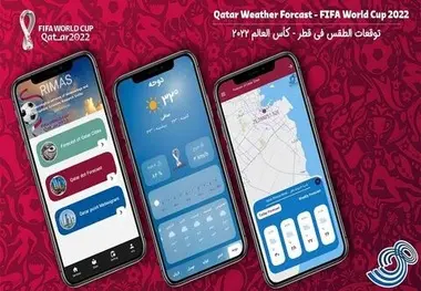 راه‌ اندازی نرم افزار موبایلی پیش‌ بینی وضع هوا ویژه جام جهانی قطر