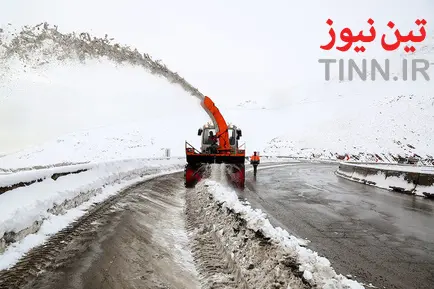 عملیات راهداری زمستانی در جاده هراز