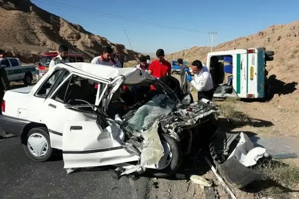 حادثه ترافیکی در محور ساوه - همدان۲ نفر را به کام مرگ کشاند