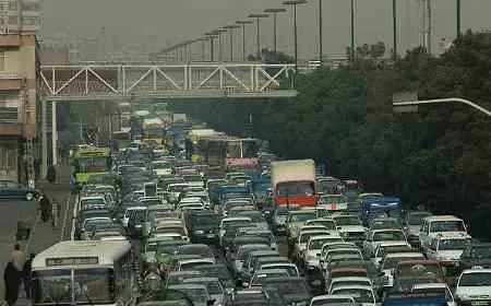 ترافیک گره کور آلودگی هوای تهران