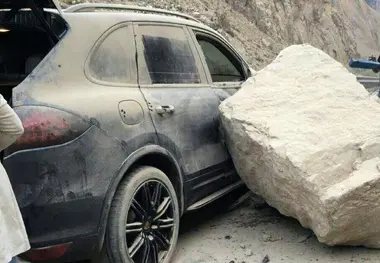 پلیس راه هشدار داد؛ خطر سقوط سنگ در جاده‌های کوهستانی البرز