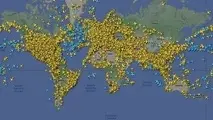 نقشه ترافیک هوایی عجیب در اولین روز ۲۰۲۳