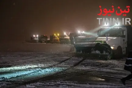 یک روز برفی در شهر فرودگاهی امام خمینی (ره)