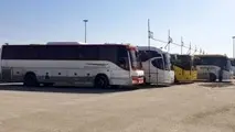 450 دستگاه اتوبوس مستقر در مرز شلمچه و چذابه
