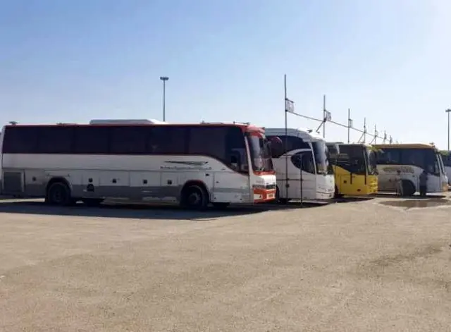 450 دستگاه اتوبوس مستقر در مرز شلمچه و چذابه