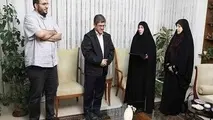 دیدار مدیرعامل راه‌ آهن با خانواده شهید دادمان به مناسبت هفته دولت