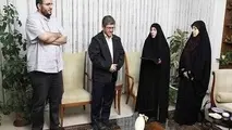 دیدار مدیرعامل راه‌ آهن با خانواده شهید دادمان به مناسبت هفته دولت