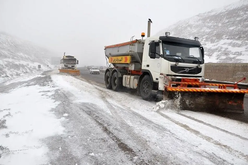 بارش برف و باران در ۱۰ استان