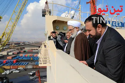 بازدید دادستان کل کشور از بندر شهید رجایی