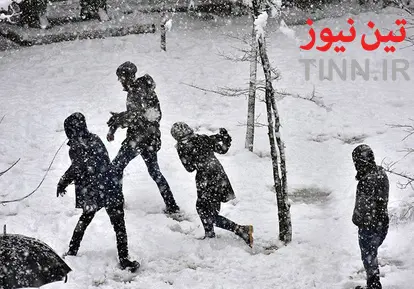 بارش سنگین برف در گیلان