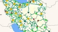نقشه ترافیک آنلاین راه های کشور 