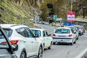 ترافیک سنگین در محورهای چالوس و هراز / تردد از چالوس ممنوع شد