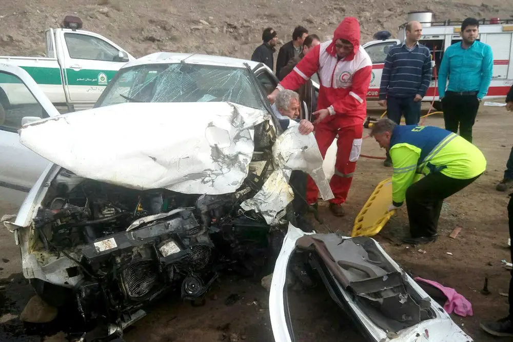 ۴۱ مورد حادثه جاده‌ای در یک هفته گذشته در اصفهان رخ داد
