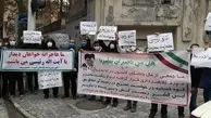 تجمع کامیون داران مالباخته مقابل قوه قضاییه+عکس
