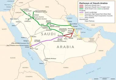 اجرای پروژه اتصال ریلی بصره به 10 شهر عربستان