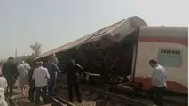 خارج شدن قطار از ریل در مصر