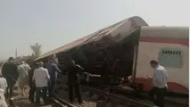 خارج شدن قطار از ریل در مصر