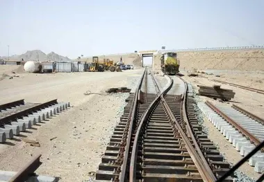 پیشرفت ۳۸ درصدی راه‌آهن چابهار-زاهدان
