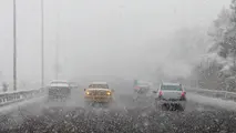 بارش برف و باران در جاده‌های ۱۱ استان کشور
