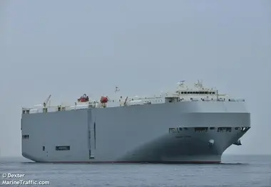 Reports: K-Line Car Carrier on Fire in South China Sea