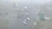 مه گرفتگی در برخی جاده های خراسان رضوی