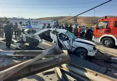 تصادف مرگبار در بزرگراه پردیس/جوان ۲۲ ساله جان باخت