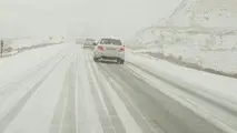 بارش برف و باران در محورهای مواصلاتی ۱۹ استان