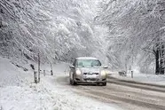 بارش برف، باران و ترافیک سنگین در جاده چالوس