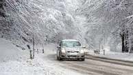 جاده های استان گیلان برفی است / ارتفاع برف در محور اسالم - خلخال به ۷۵ سانتی‌متر رسید