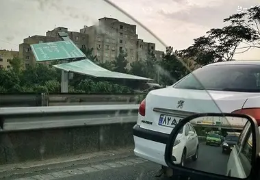 عکس| طوفان سهمگین دیروز تهران