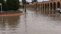 تصاویر | بافت تاریخی کرمان زیر آب