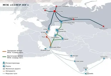 سرویس منظم حمل ریلی - دریایی کانتینری بین مسکو و هند راه اندازی شد