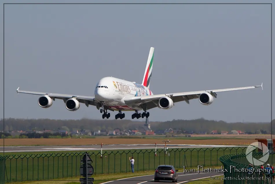 First Emirates Airbus A380 flies into retirement