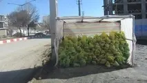 ذخیره سازی ۴۰۰۰ تن شن و نمک برای شرایط جوی در نهاوند