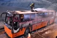 آتش‌ سوزی اتوبوس در غرب هند با ۲۰ کشته