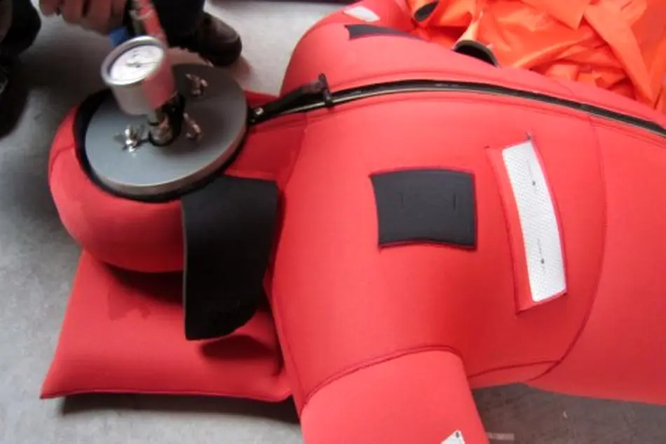 Monthly inspections of immersion suits are required for specific vessels