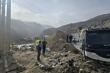 جزییات حادثه واژگونی اتوبوس در جاده هراز
