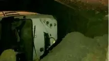 علت واژگونی اتوبوس در محور یزد-کرمان عدم تعادل راننده اعلام شد