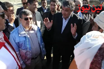 بازدید وزیر راه و شهرسازی از مناطق سیل‌زده شهرستان جاسک