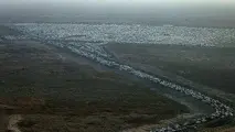 عکس/ ترافیک سنگین در مرز مهران 