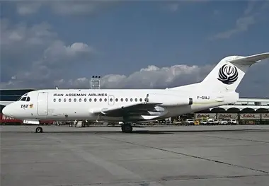 نقص فنی هواپیمای فوکر ۱۰۰ در پرواز تهران -بوشهر