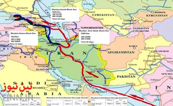 مسیر ایران در دستور کار ترانزیت ارمنستان و هندوستان است